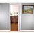 Porta sanfonada PVC 60cm x 210cm branco neve 20130 PLASFLEX - Imagem 3
