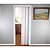 Porta sanfonada PVC 60cm x 210cm branco neve 20130 PLASFLEX - Imagem 5