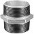 Niple duplo 1" BSP CL.150 123860733 TUPY - Imagem 1