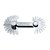 Calibre/pente de rosca com 28 lâminas 0,25mm - 2,5mm 156M 50589 STARRETT - Imagem 1