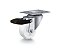 Rodízio giratório 2" de nylon branco com freio GLRO 210 N RODCAR - Imagem 1
