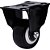 Rodízio fixo leve 1.5/8" série black branco e preto 30kg COLSON - Imagem 1