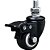 Rodízio giratório leve série black base espiga 1.5/8" com freio roda laranja 30 kgf GLEBF.1.5/8.BP.E COLSON - Imagem 1