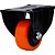 Rodízio fixo leve 2" série black roda laranja 50kg COLSON - Imagem 1