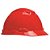 Capacete vermelho suspensão com ajuste fácil e jugular aba frontal H 700 3M - Imagem 1
