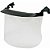 Protetor facial V4F para capacete H-700 3M - Imagem 1