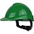Capacete com aba frontal verde com catraca e jugular Milenium 904911 LIBUS - Imagem 1