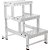 Escada banqueta industrial 3 degraus em alumínio BI 751 ALULEV - Imagem 1