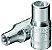Soquete hexalobular fêmea com encaixe 1/4" TX 20 - E6 GEDORE - Imagem 1