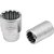 Soquete estriado com encaixe de 3/4" 3/4" GEDORE - Imagem 1