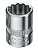 Soquete estriado com encaixe de 1/4" 10mm 013109 GEDORE - Imagem 1