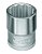 Soquete estriado com encaixe de 3/8" 16mm Unit Drive D30 GEDORE - Imagem 1