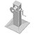 Coluna fixa para montar motor 700200 RAVEN - Imagem 2