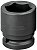 Soquete sextavado de impacto curto 1.1/4" com encaixe 3/4" 020061 GEDORE - Imagem 1