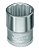 Soquete estriado com encaixe de 3/8" 19mm Unit Drive D30 GEDORE - Imagem 1