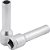 Soquete estriado longo 10mm com encaixe de 1/2" 015705 GEDORE - Imagem 1