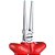 Alicate bico redondo 6.1/2" longo cabo isolado 1.000V VDE 8122-160 091842 GEDORE - Imagem 2