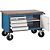 Bancada móvel para ferramentas 4 gavetas 1250mm x 840mm x 610mm 007311 GEDORE - Imagem 4
