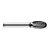 Lima rotativa oval 9,6mm x 16,0mm com haste 6,0mm DORMER - Imagem 2