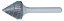 Lima rotativa cônica 9,6mm x 8,0mm com haste 6,0mm DORMER - Imagem 1