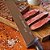 Faca para carne 25cm refile aéreo curva larga inox cabo vermelho BKR205-10 STARRETT - Imagem 2