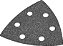 Lixa triangular com costado em pluma grão 120 para lixamento oscilante com multiferramenta DWASPTRI12 DEWALT - Imagem 1