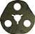 Disco de lixa avos 115mm grão 60 3 furos para desbaste de metais F900 NORTON - Imagem 3