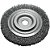 Escova circular de aço ondulada 100mm x 13mm Furo 13mm prensada fio 0,30mm Abrasfer - Imagem 4