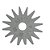 Roseta para retificar rebolo 1.3/4" X 3/8" N30 BERTEL - Imagem 1
