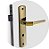 Fechadura de banheiro POP LINE RETA acabamento Antique Brass ESP026 SOPRANO - Imagem 2