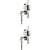 Fechadura auxiliar externa duo tetra inox polido SOPRANO - Imagem 1