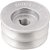 Polia de alumínio 2 canais perfil B 90mm com furo de 3/4" - 19,1mm VONDER - Imagem 2