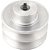 Polia de alumínio 2 canais perfil B 80mm com furo de 5/8" - 15,9mm VONDER - Imagem 1