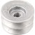 Polia de alumínio 2 canais perfil B 80mm com furo de 5/8" - 15,9mm VONDER - Imagem 2