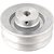 Polia de alumínio 2 canais perfil B 120mm com furo de 5/8" - 15,9mm VONDER - Imagem 1