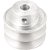 Polia de alumínio 2 canais perfil A 60mm com furo de 1/2" - 12,7mm VONDER - Imagem 1