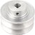 Polia de alumínio 2 canais perfil B 90mm com furo de 5/8" - 15,9mm VONDER - Imagem 1