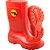 Bota infantil de PVC vermelha com forro 32/33 VONDER - Imagem 1