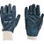 Luva de malha com borracha nitrilon cor azul tamanho M 659/8 kit com 10 pares PROMAT - Imagem 1