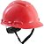 Capacete aba frontal vermelho com catraca H-705 HB004726772 3M - Imagem 1