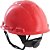 Capacete aba frontal vermelho com catraca H-705 HB004726772 3M - Imagem 2