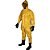 Macacão para saneamento em trevira com bota e luva tamanho P bota 40 amarelo KP500 BRASCAMP - Imagem 1