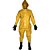 Macacão para saneamento em trevira com bota e luva tamanho P bota 40 amarelo KP500 BRASCAMP - Imagem 2