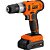 Parafusadeira/furadeira de impacto a bateria 20V fonte de carregamento bivolt automática PFT 020I TOOLMIX - Imagem 2