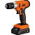 Parafusadeira/furadeira a bateria 20V fonte de carregamento bivolt automática PFT 020 TOOLMIX - Imagem 2