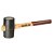 Martelo de borracha 90mm cabo em madeira preto 226 E-4 GEDORE - Imagem 1