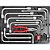 Carro com ferramentas 236 peças 743mm x 413mm x 921mm 4 gavetas 3369841 GEDORE RED - Imagem 4