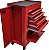 Carro para ferramentas vermelho 743mm x 413mm x 921mm 4 gavetas 3301653 GEDORE RED - Imagem 2