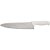 Faca para carne refile de mesa 10" lâmina triangular larga em aço inox cabo branco BKW301-10 STARRETT - Imagem 1