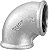 Cotovelo 90° 1" BSP galvanizado 120760733 TUPY - Imagem 1